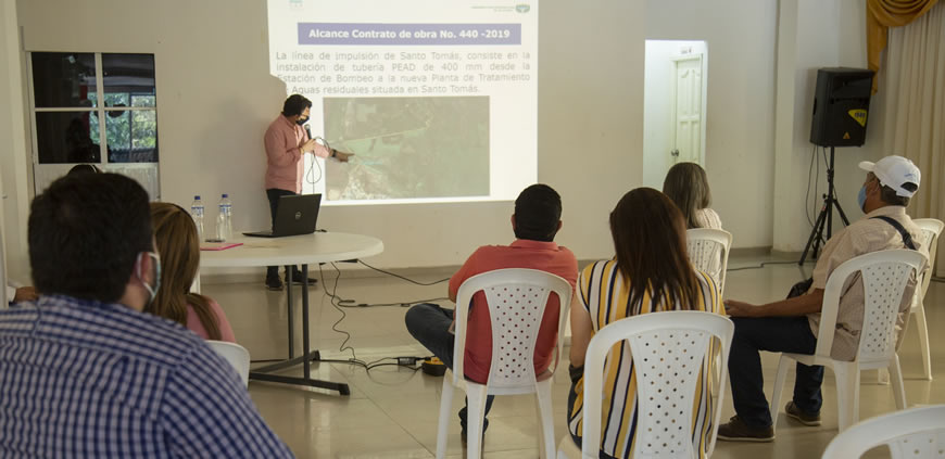 Beneficios del proyecto PTAR Regional fueron socializados por la C.R.A con comunidades.